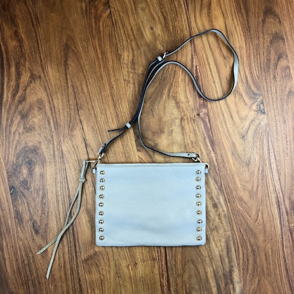 Rebecca Minkoff Jon Studded Pebbled Leather Crossbody Bag